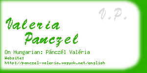 valeria panczel business card